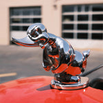Adventure Duck | Rubber Hood Ornament with Chrome Finish | Unique Decor for Car Enthusiasts 0