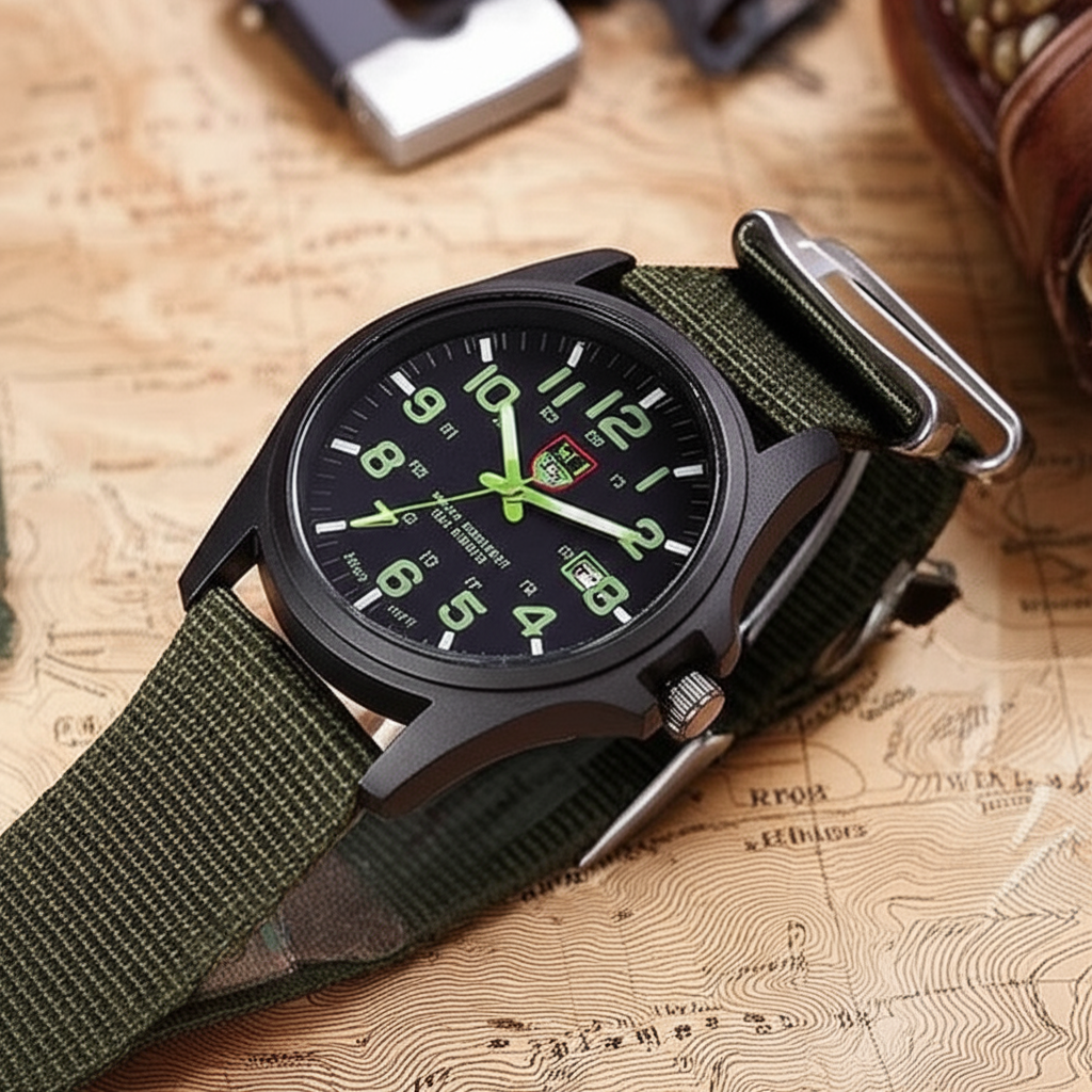 Adventure Gear | Waterproof Outdoor Watch with Stopwatch & Night Illumination | Durable Design for Mens Active Lifestyles 8