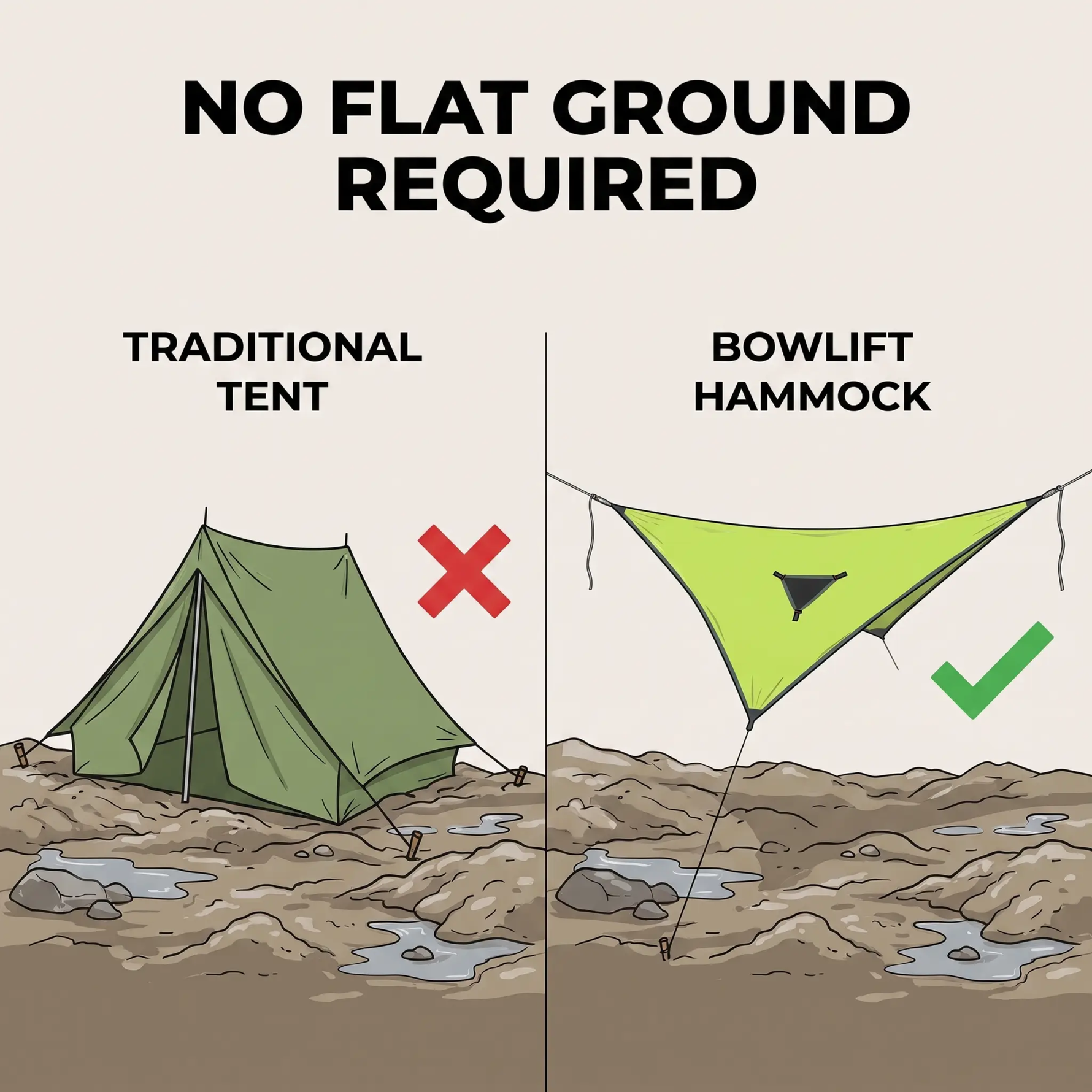 Adventure Haven | Multi-Person Camping Hammock with Three-Point Suspension | Spacious Design for Group Relaxation 2