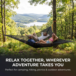 Adventure Haven | Multi-Person Camping Hammock with Three-Point Suspension | Spacious Design for Group Relaxation 7