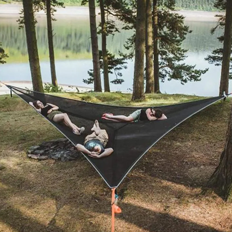 Adventure Haven | Multi-Person Hammock with 3-Point Anchor System | Ideal for Family Camping Trips 9