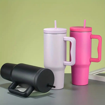 Stainless Steel Water Bottle, Stainless Steel Insulated Water Bottle with Straw and Handle – image 10
