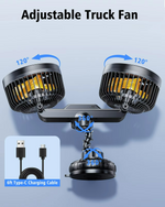 AeroBreeze Car Fan | Wireless Fan with 4000 mAh Battery & 3 Speeds | Perfect for Refreshing Airflow 3