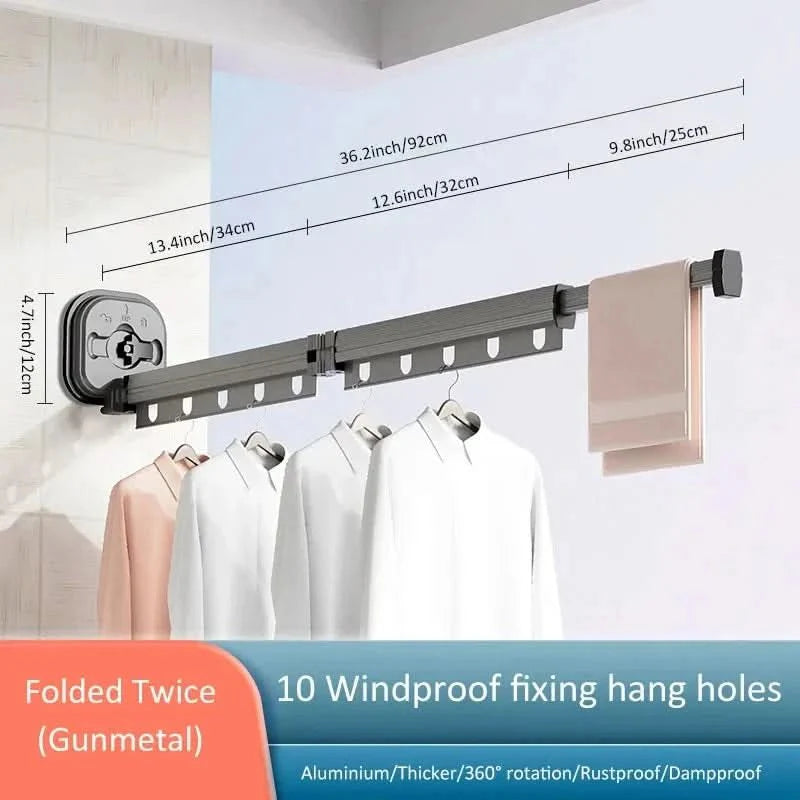 AeroDry | Wall-Mounted Tumble Dryer with Foldable Design | Space-Saving Solution for Small Homes 7