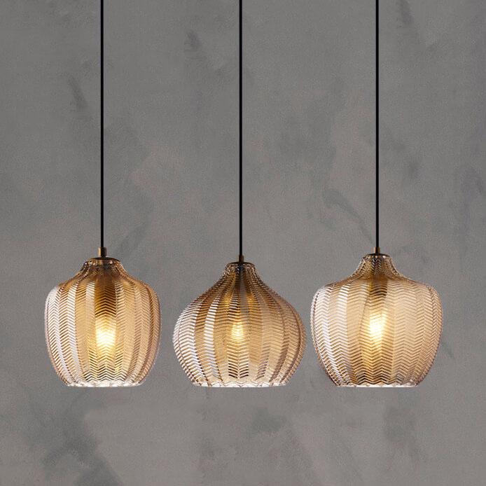 AetherGlass | Stylish Modern Wavy Glass Pendant Light Fixture 12