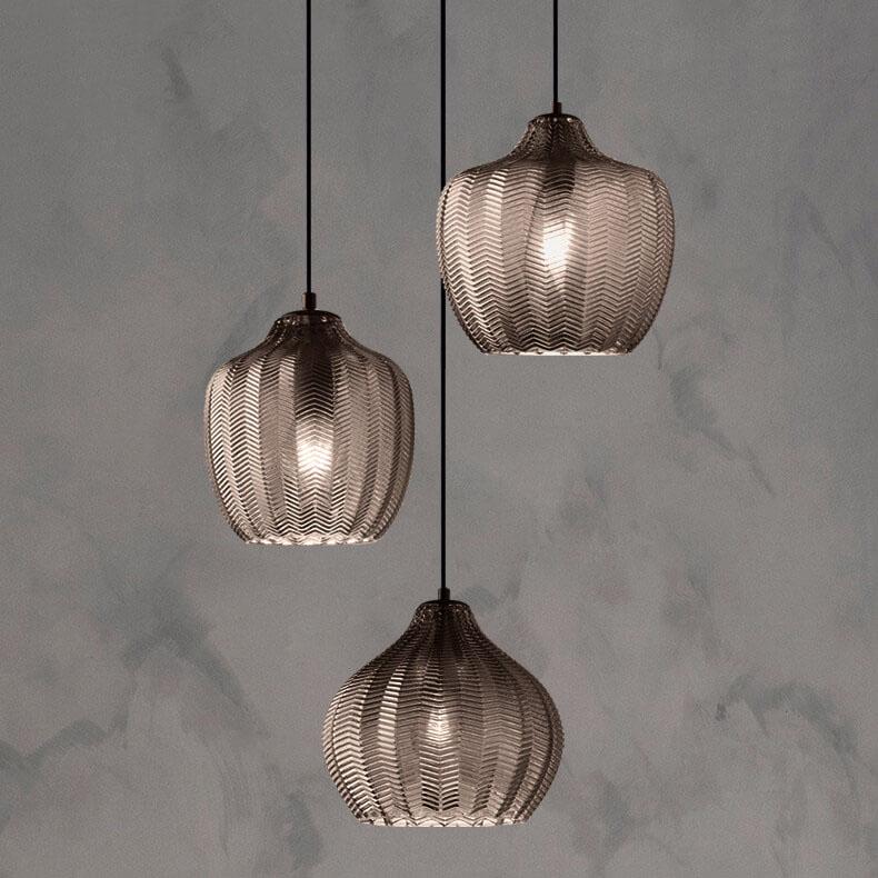 AetherGlass | Stylish Modern Wavy Glass Pendant Light Fixture 14