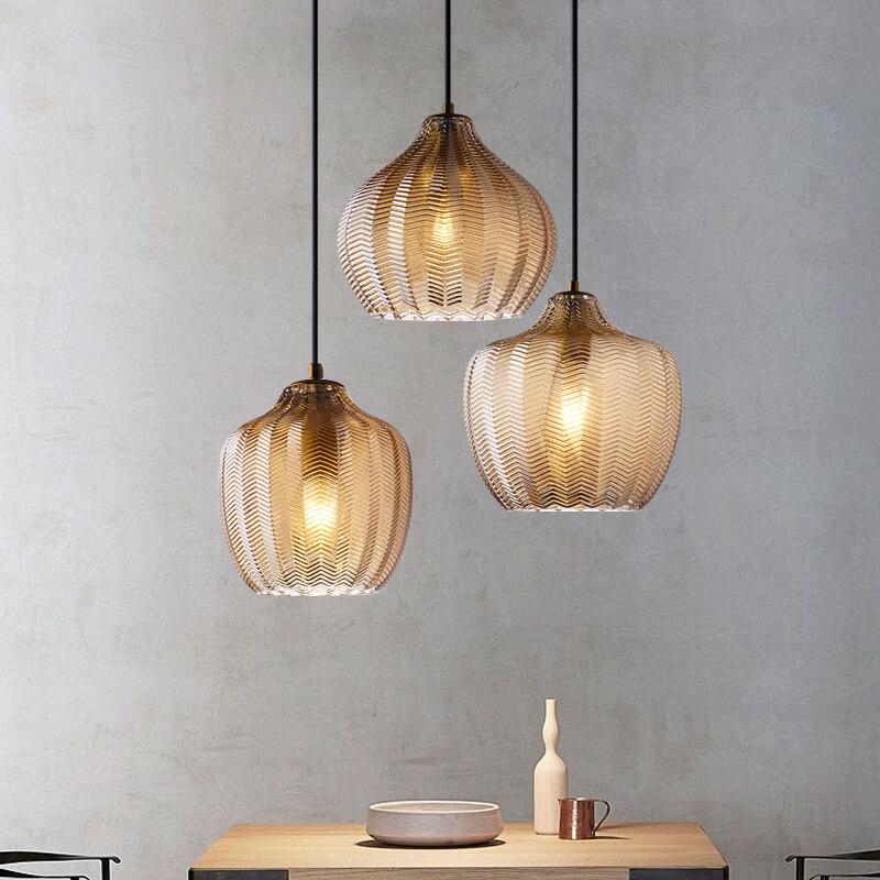 AetherGlass | Stylish Modern Wavy Glass Pendant Light Fixture 17