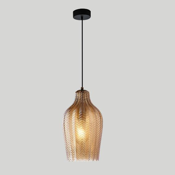 AetherGlass | Stylish Modern Wavy Glass Pendant Light Fixture 9