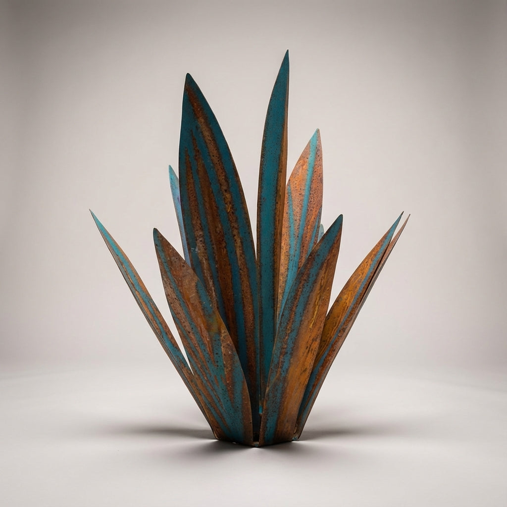 Agavelle | Waterproof Solar Garden Ornament with Handcrafted Design | Durable Accent for Effortless Outdoor Beauty 0