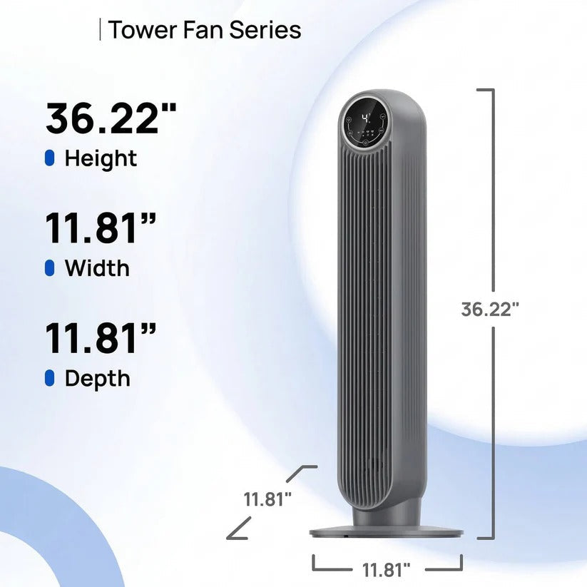 AirFlowMax | Tower Fan with Remote Control & 8 Speed Settings | Whisper-Quiet Operation for Peaceful Living 5