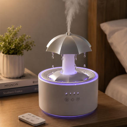 Humidifier for Bedroom, Essential Oil Diffuser and Quiet Ultrasonic Humidifier, 300ml Aromatherapy Diffuser and Desk
