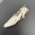 All-Metal Folding Knife with 8Cr13Mov Steel Blade | Compact EDC Tool for Effortless Cutting 7