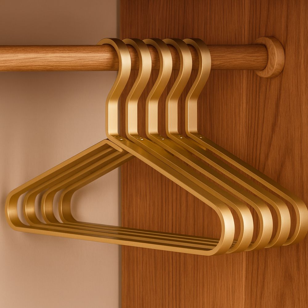 Alloy Slimline Clothes Hangers with Anti-Slip Design | Space-Saving Solution for Organized Closets 0