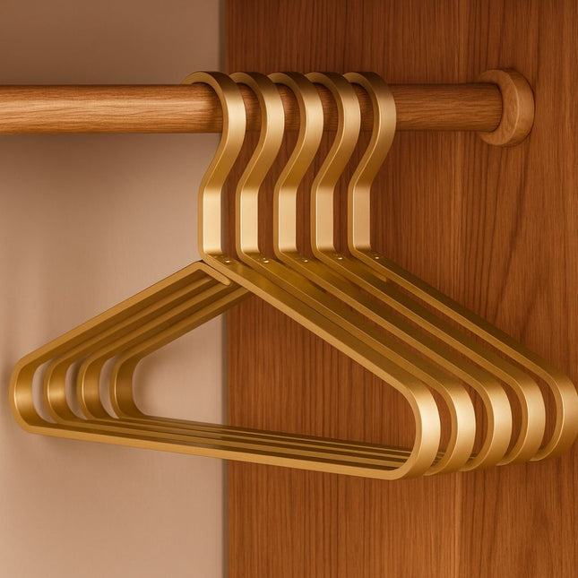 Alloy Slimline Clothes Hangers with Anti-Slip Design | Space-Saving Solution for Organized Closets 0