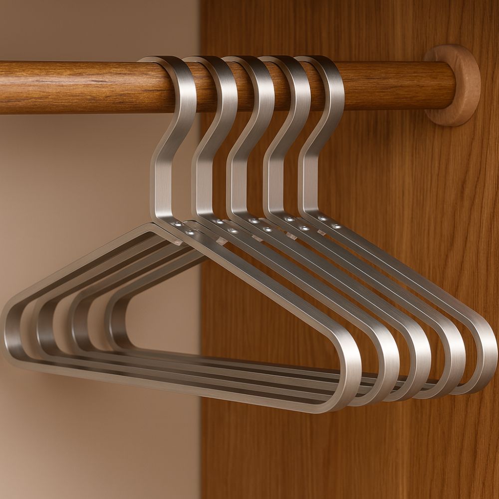 Alloy Slimline Clothes Hangers with Anti-Slip Design | Space-Saving Solution for Organized Closets 6