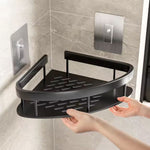 Aluma Curve | Shower Caddy with Open-Frame Design & Adjustable Hook for Modern Bathrooms 6