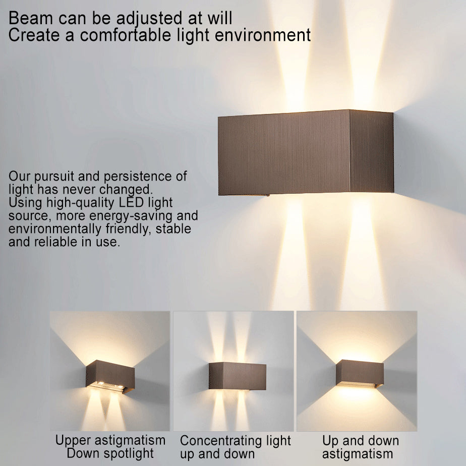 AluminaBeam | Sleek Modern Adjustable LED Wall Sconce Lamp 6