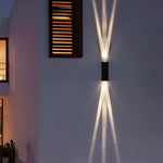 AluminaGlow | Sleek Modern Double-Headed Outdoor Wall Sconce Lamp 3
