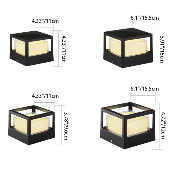 AluminaLight | Modern Waterproof Aluminum Outdoor Wall Light Fixture 3