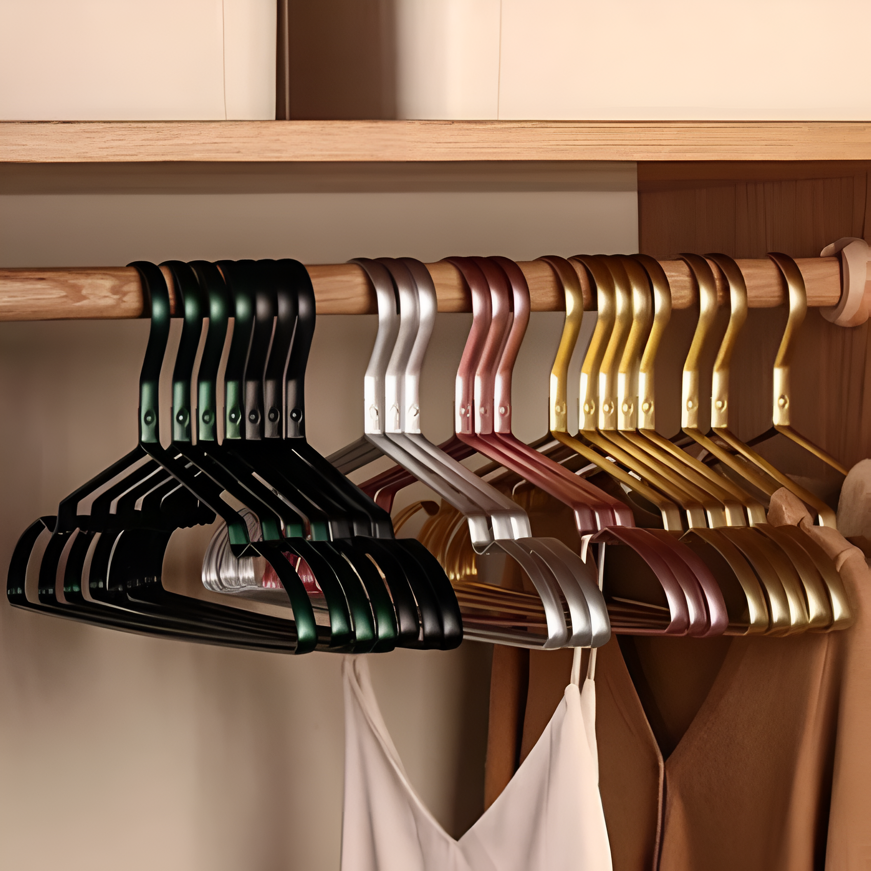 Aluminum Alloy Hangers with Nonslip Design | Lightweight and Durable for Wrinkle-Free Clothes 7