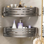 Aluminum Corner Shower Rack with Rust-Resistant Design | Space-Saving Organizer for Bathroom and Kitchen 6