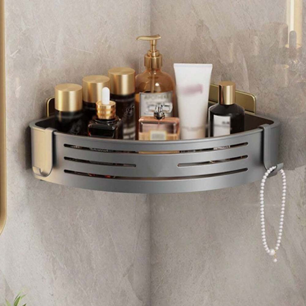 Aluminum Corner Shower Rack with Rust-Resistant Design | Space-Saving Organizer for Bathroom and Kitchen 9