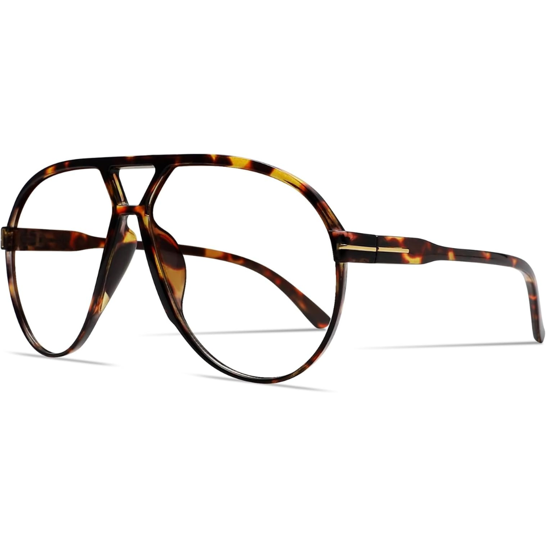 Amara | Retro Oversized Aviator Sunglasses with UV400 Protection | Unisex Design for Timeless Style 10