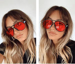 Amara | Retro Oversized Aviator Sunglasses with UV400 Protection | Unisex Design for Timeless Style 6