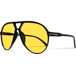Amara | Retro Oversized Aviator Sunglasses with UV400 Protection | Unisex Design for Timeless Style 9