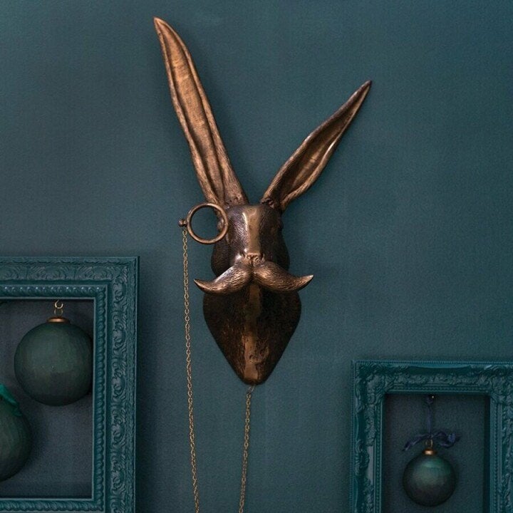 Animal Head Wall Decor | Unique Resin Wall Art with Creative Design | Playful Home Accessories for Character and Charm 6
