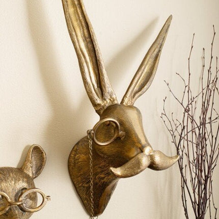 Animal Head Wall Decor | Unique Resin Wall Art with Creative Design | Playful Home Accessories for Character and Charm 8