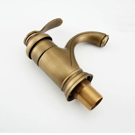 Antique Brass Bathroom Faucet with Leak-Proof Cartridge | Durable Mixer Tap for Versatile Use 5