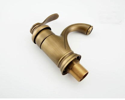 Antique Brass Bathroom Faucet with Leak-Proof Cartridge | Durable Mixer Tap for Versatile Use 5
