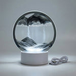 AquaDrift | Modern Circular Sand Art Lamp with LED Lighting | Soothing Visual Display for Relaxation 6