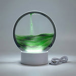 AquaDrift | Modern Circular Sand Art Lamp with LED Lighting | Soothing Visual Display for Relaxation 9