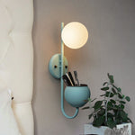 AquaSphere | Stylish Modern Industrial Wall Sconce Planter Lamp 2