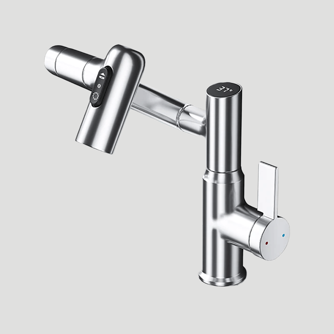AquaTwist | 360° Kitchen Faucet with Adjustable Height & Temperature Display | Stylish Design for Effortless Kitchen Tasks 5