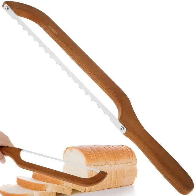 Artisan Slice | Serrated Bread Knife with Ergonomic Wooden Handle for Effortless Slicing 0