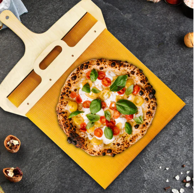 Artisanal Birch Pizza Peel | Wooden Pizza Paddle with Sliding Mechanism | Effortless Baking for Home Chefs 4