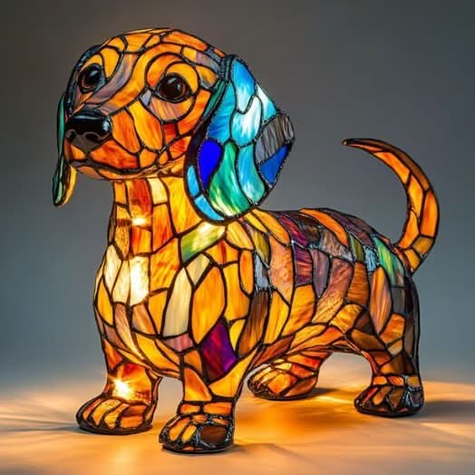 Artistic LED Dog Breed Lamp with Warm Glow | Corgi, Dachshund & Golden Retriever Night Light for Cozy Ambiance 13