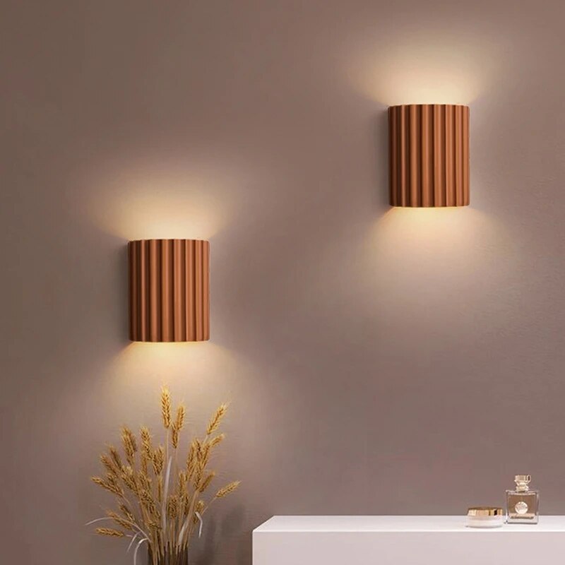 Artistic LED Wall Sconce Light with Unique Resin Design | Modern Illumination for Home Decor 0