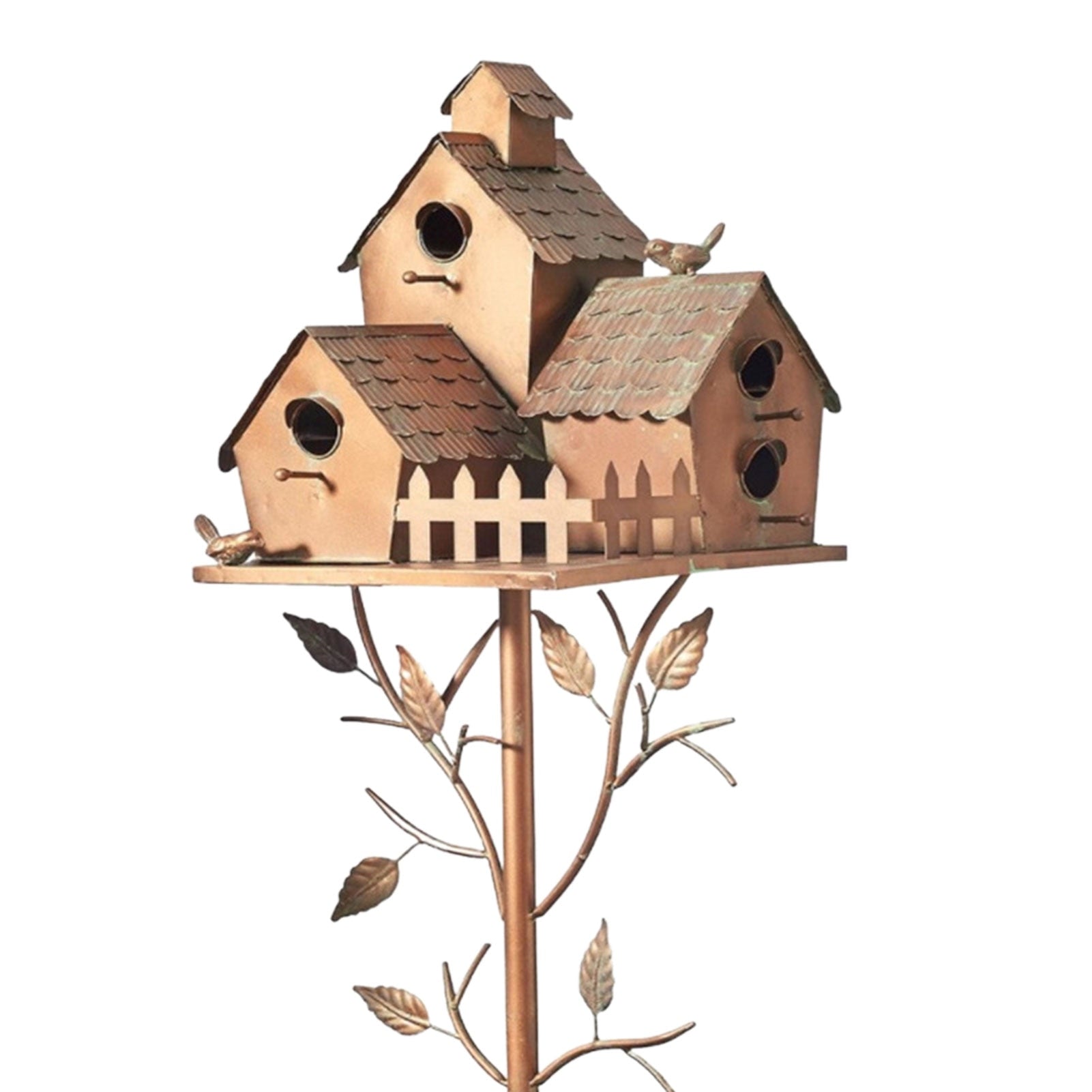 Artistic Metal Garden Stake Birdhouse with Durable Design | Unique Outdoor Decor for Bird Lovers 9
