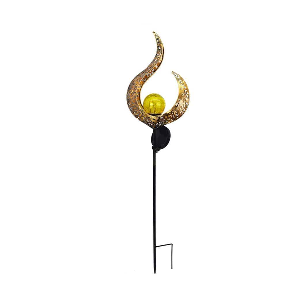 Artistic Outdoor Path Light with Solar Power | Handcrafted Iron Design for Cozy Ambience 7