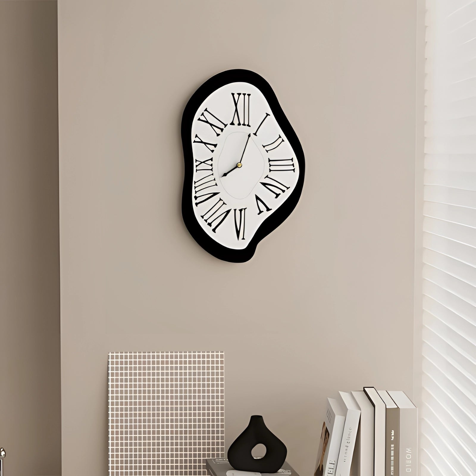 Artistic Wall Clock | Modern Surreal Design with Unique Aesthetic | Wall Clock Decor for Captivating Home Style 0