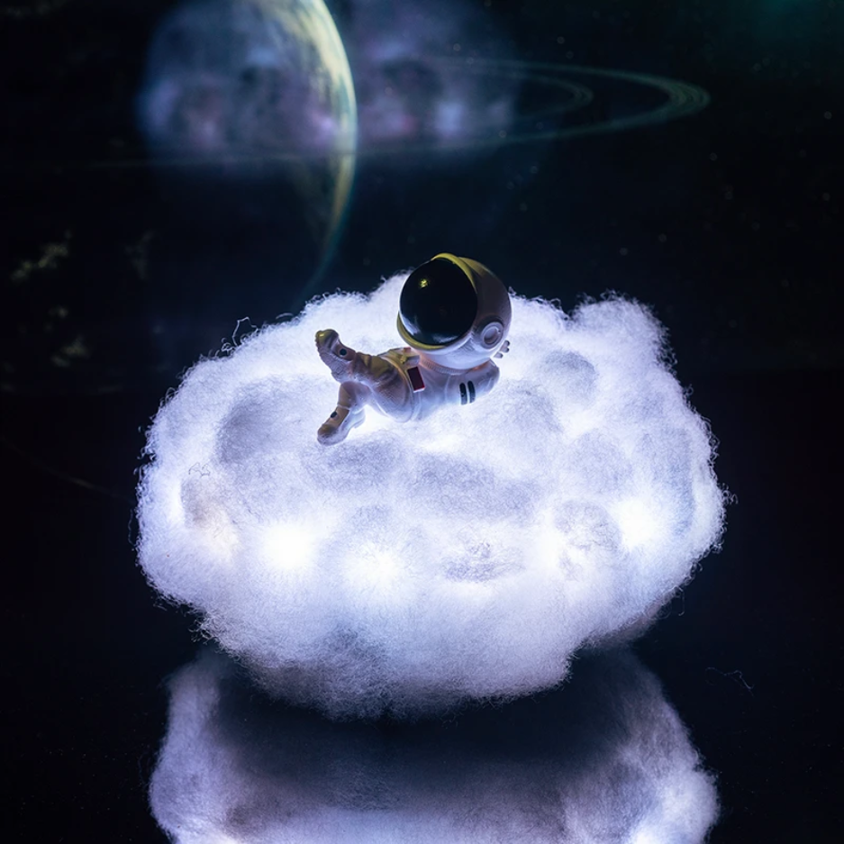 Astronaut Cloud Night Light with Color Changing Remote Control | Unique Ambient Decor for Dreamy Spaces 0