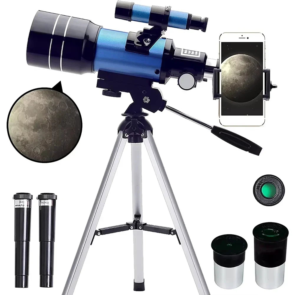 Astronomical Telescope | 150X HD Magnification with Night Vision | Portable Design for Stargazing 0