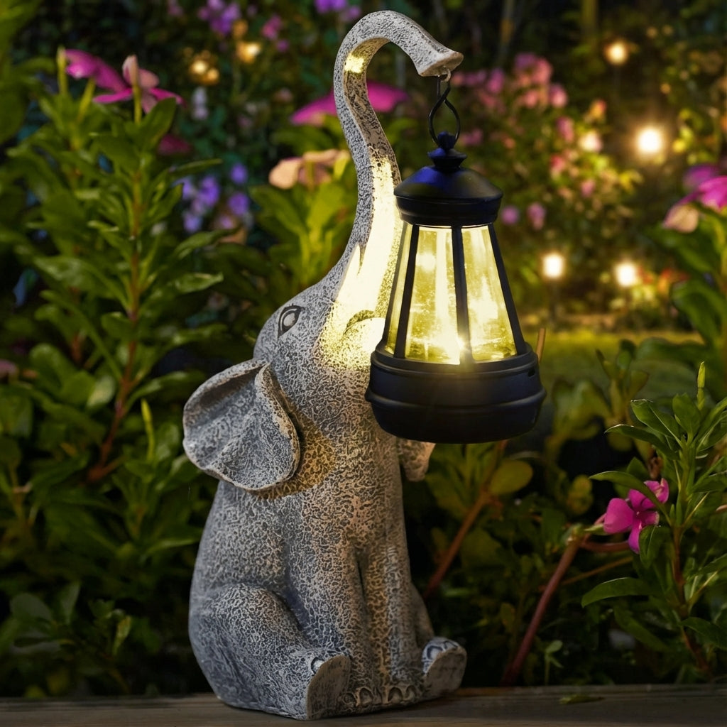 Aurafawn | Decorative Outdoor Lantern with Automatic Dusk-to-Dawn Lighting | Solar-Powered Accent for Cozy Evenings 0