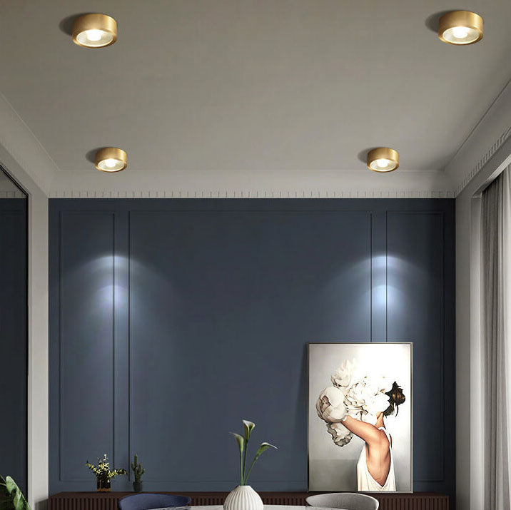 AureaCopper | Sleek Modern Ultra-Thin Flush Mount Ceiling Light 4