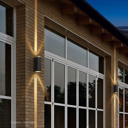 AureaStone | Modern Sleek Black LED Outdoor Wall Sconce Lighting 3