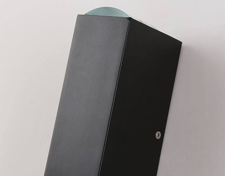 AureaStone | Modern Sleek Black LED Outdoor Wall Sconce Lighting 5